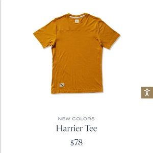 Harrier t - merino wool, prior season sun yellow color.